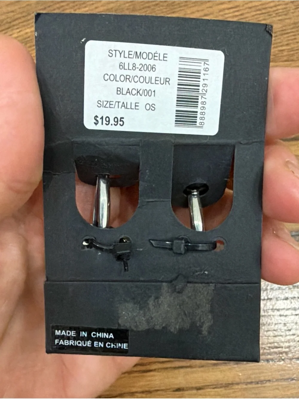 Black top hat and umbrella Cufflinks
